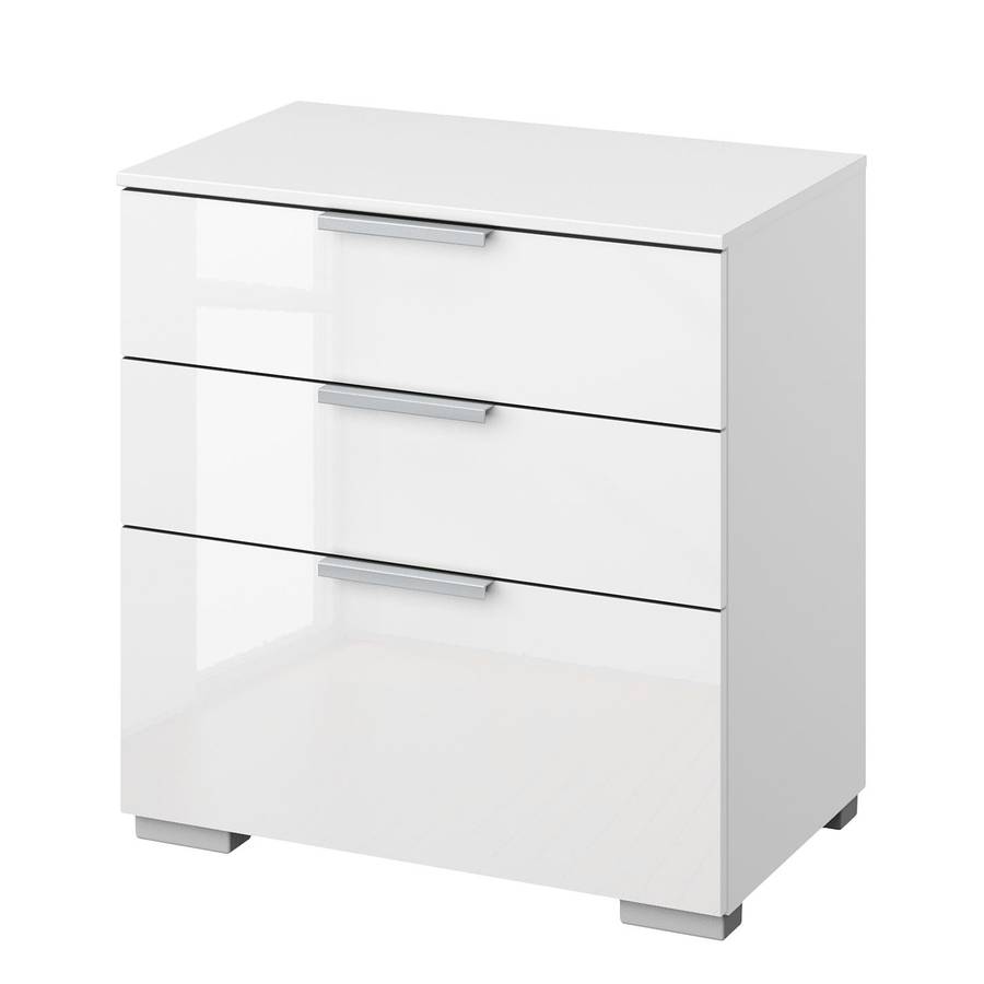 Nachtkommode WeißAluminium Iv Skøp AlpinweißHochglanz KFJl1c