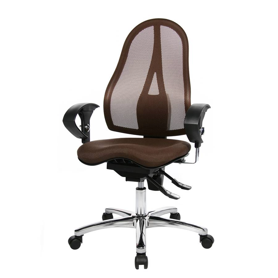 Bürodrehstuhl Chrom 15 KunstfaserMetallDunkelbraun KunstfaserMetallDunkelbraun Sitness Sitness Bürodrehstuhl Bürodrehstuhl Chrom 15 H29YWIED