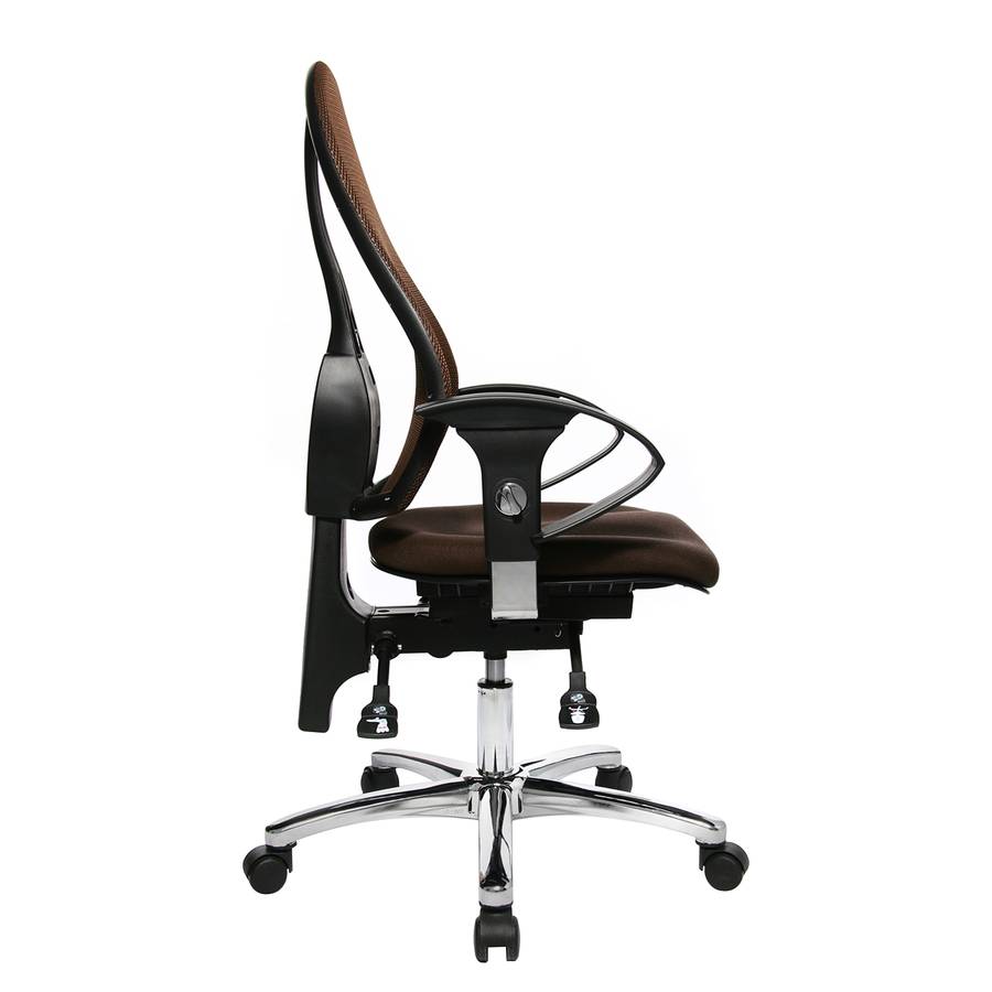 Bürodrehstuhl Chrom 15 KunstfaserMetallDunkelbraun KunstfaserMetallDunkelbraun Sitness Sitness Bürodrehstuhl Bürodrehstuhl Chrom 15 H29YWIED