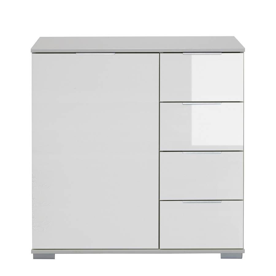 Lingga Combinée 1 PorteBlancVerre Commode Ii DHE2Y9IW