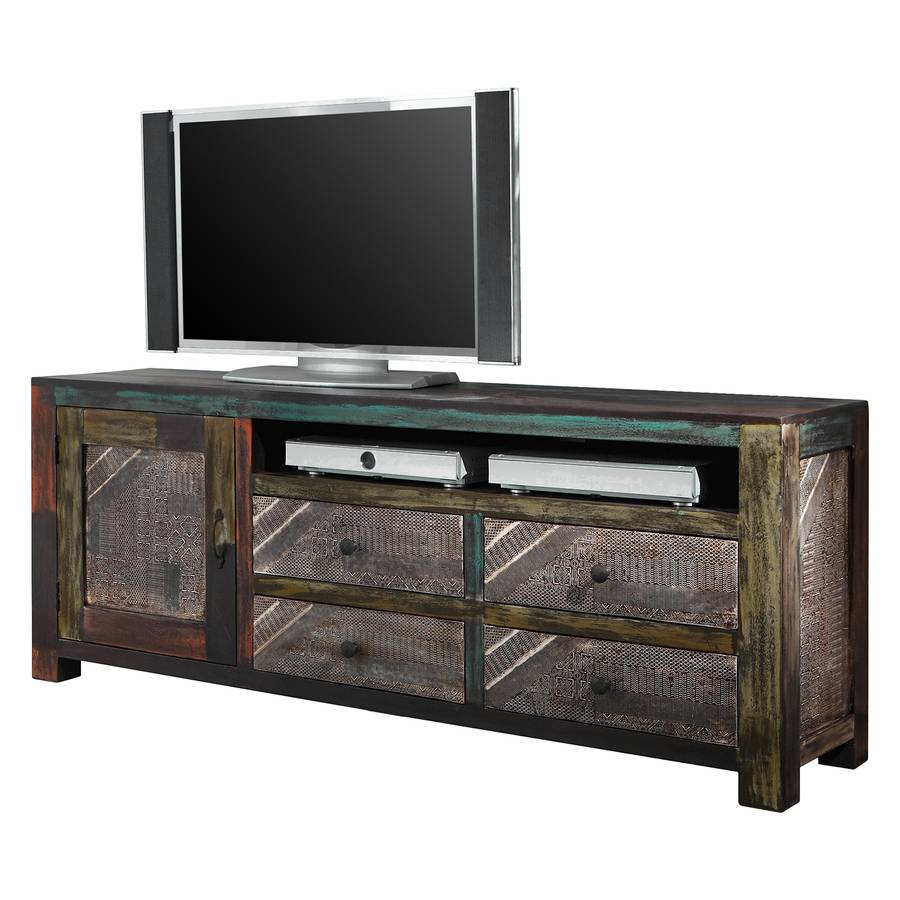 TeilmassivDunkelbraun Goa Tv Iii Mango lowboard R3AScqj5L4