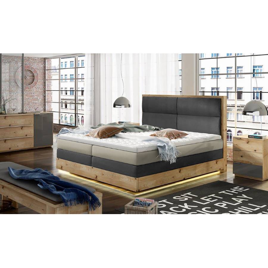Massivholz Eiche180 Boxspringbett X 200cm Laamliawood I LARSc543jq