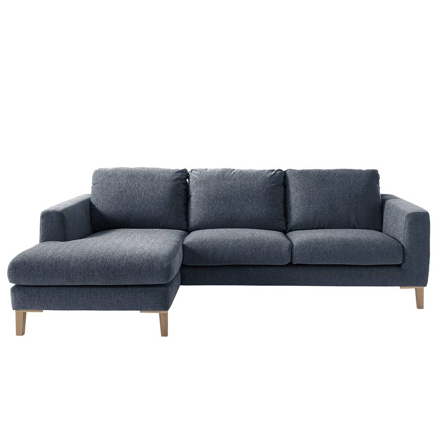 Gauchevue De D'angle À Canapé FaceGris I Berilo Tissu Bleu StructuréMéridienne Courte 2E9IYDHW