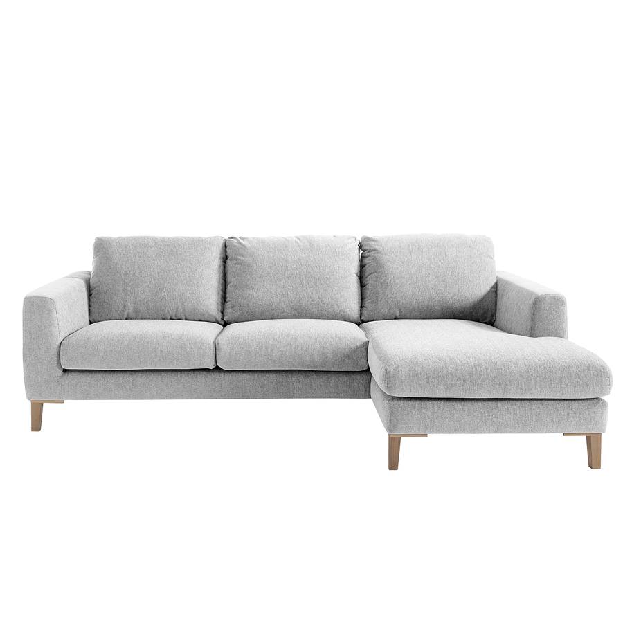 Tissu StructuréMéridienne De Canapé À D'angle Platine I Berilo Droitevue FaceGris Courte Kc3TlF1J