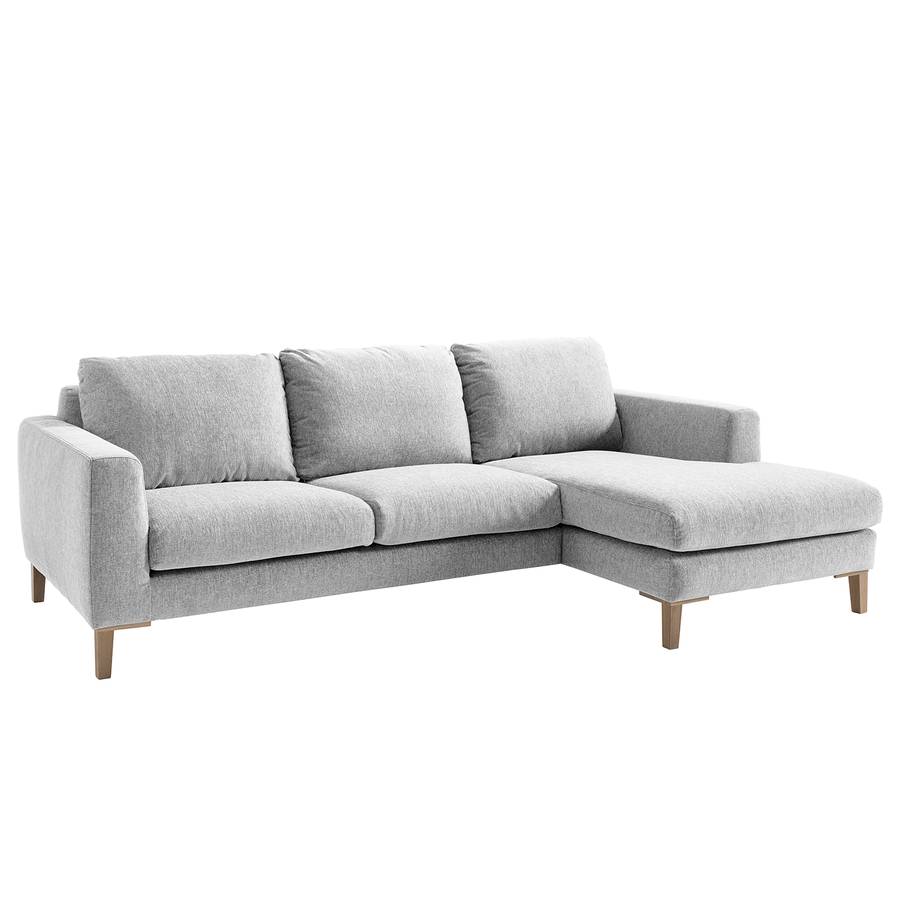 Tissu StructuréMéridienne De Canapé À D'angle Platine I Berilo Droitevue FaceGris Courte Kc3TlF1J