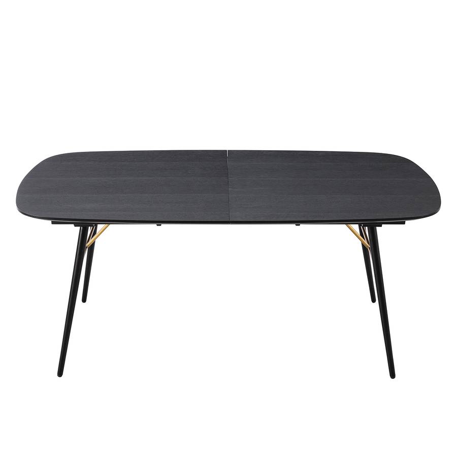 Esstisch AusziehfunktionEiche Esstisch Moyomit FurnierMetallSchwarz Matt 1lTJKc3F