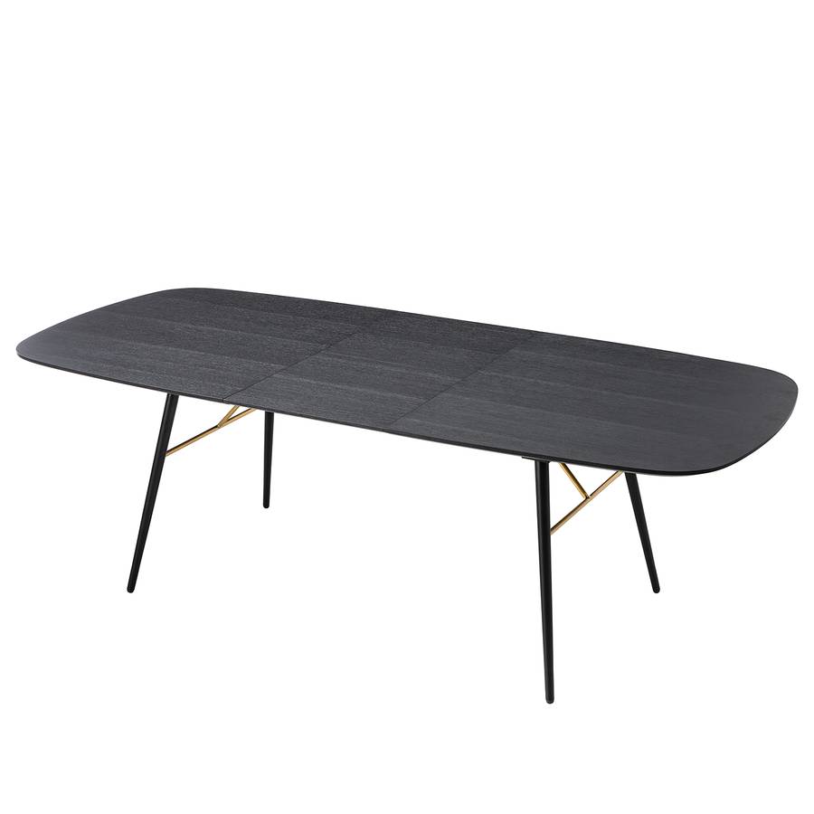 Esstisch AusziehfunktionEiche Esstisch Moyomit FurnierMetallSchwarz Matt 1lTJKc3F