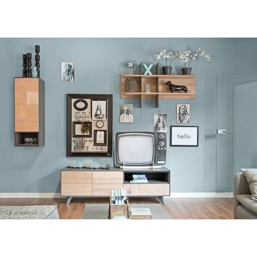 Colfax Colfax Wandboard TeilmassivGrau Eiche Wandboard Eiche TeilmassivGrau dQCtsrh