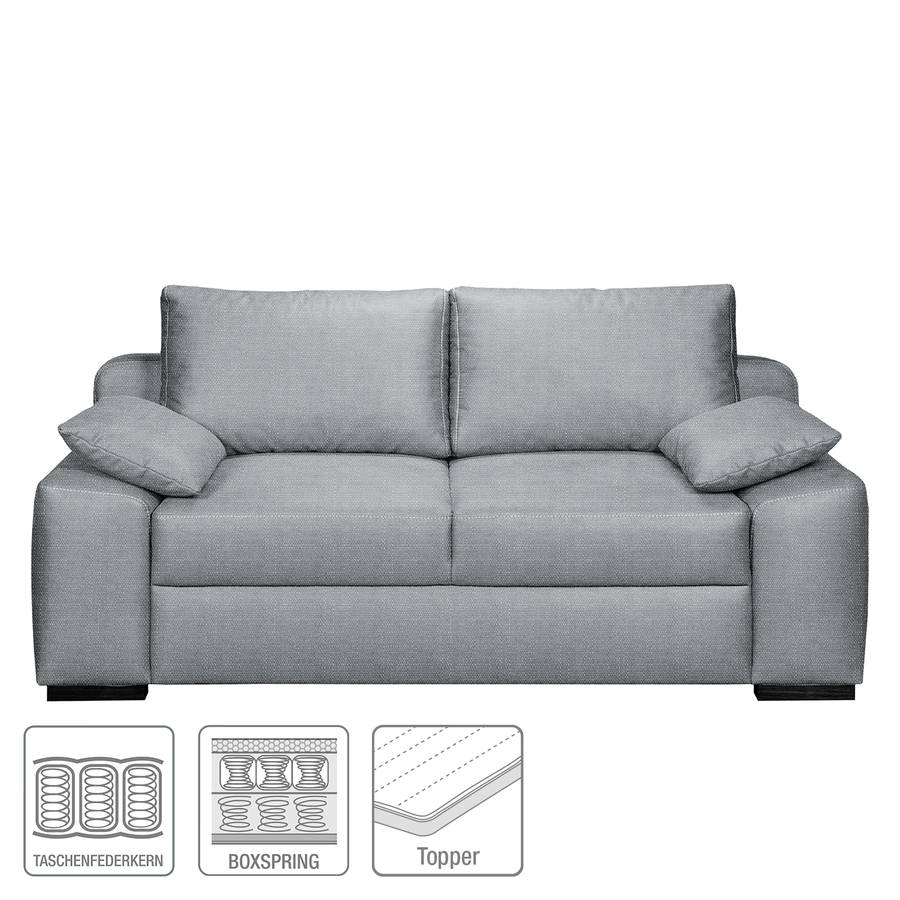Canapé Boxspring Convertible StructuréPlatine Mandeville Tissu xoQErdBWCe