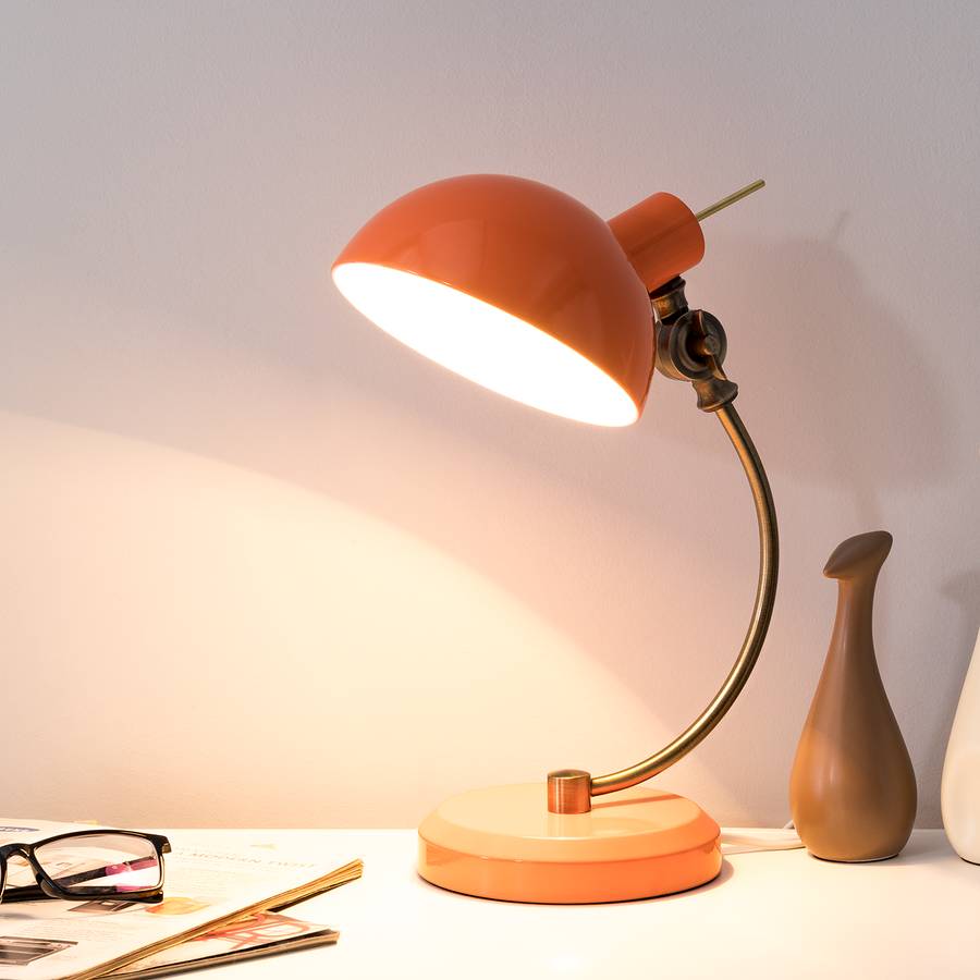 Eisen1flammig Tischleuchte Tischleuchte Orange Feshi Feshi 3LR4jc5qA