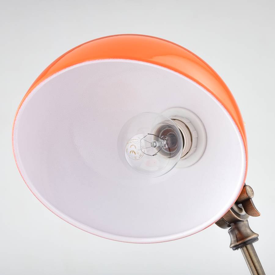 Eisen1flammig Tischleuchte Tischleuchte Orange Feshi Feshi 3LR4jc5qA