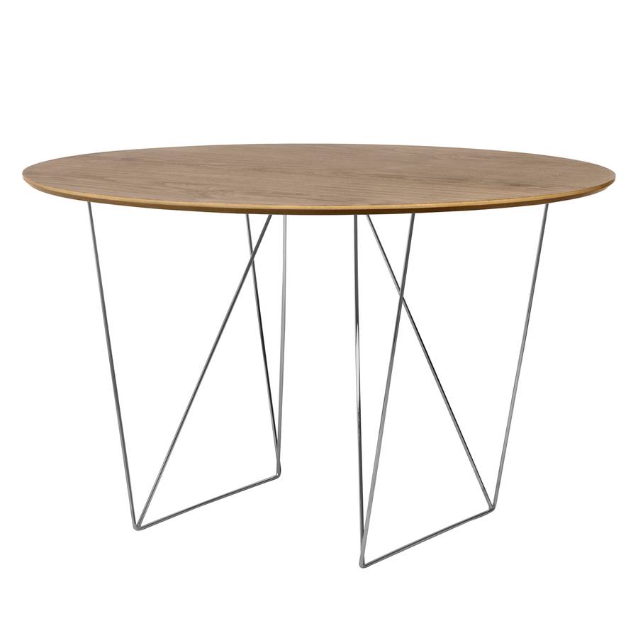 Table Cm MétalNoyerChrome Table Mecosta 120 5LqSjc43AR