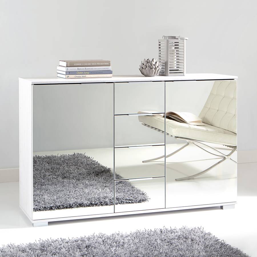 De PortesVerre Lingga Combinée Commode 2 MiroirBlanc I 6yY7vbgf