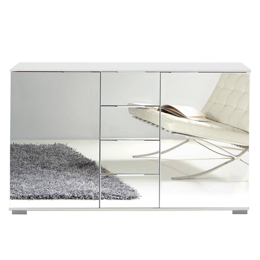 De PortesVerre Lingga Combinée Commode 2 MiroirBlanc I 6yY7vbgf
