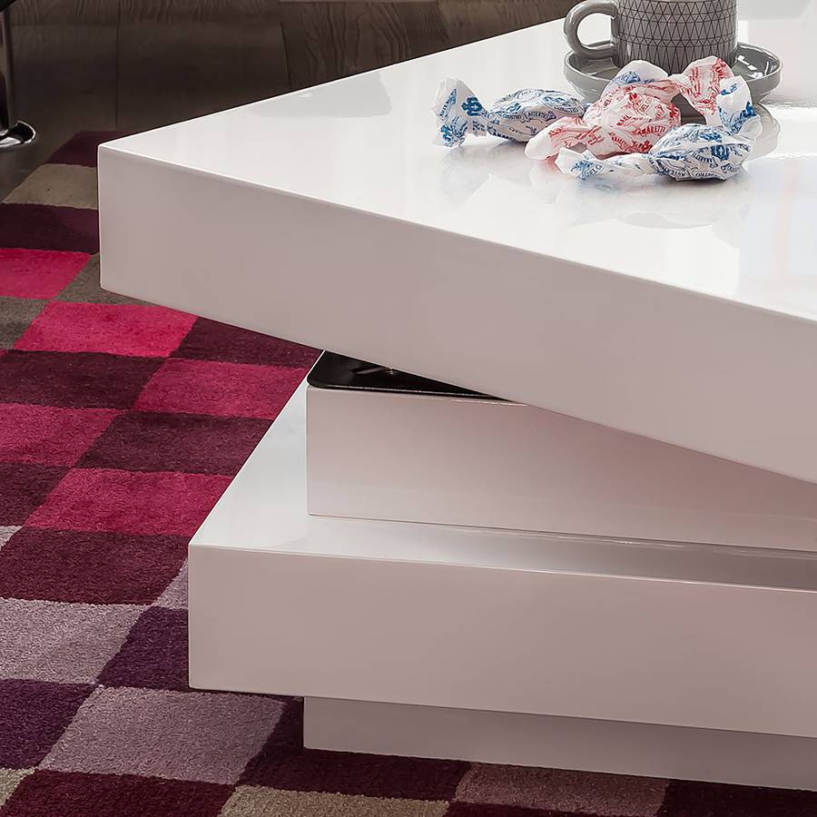 Brillant Table Basse Table Emblaze Blanc WDIEH9Y2be
