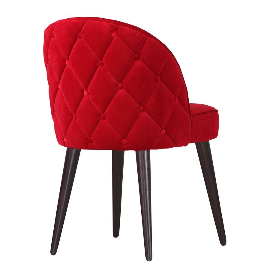 Chaise À Felin Tissage Capitonnée PlatHêtre MassifRouge XikZPuTO