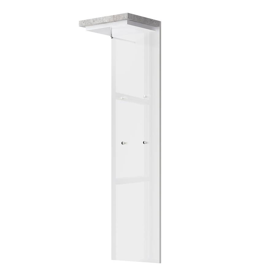 Porte BrillantImitation Mural manteaux Myken Béton Blanc yf6b7g