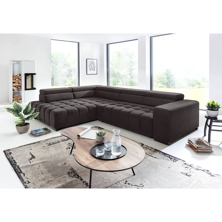 Masaya Links Schlaffunktion Ottomane Davorstehend Ecksofa BraungrauOhne HE9IDW2