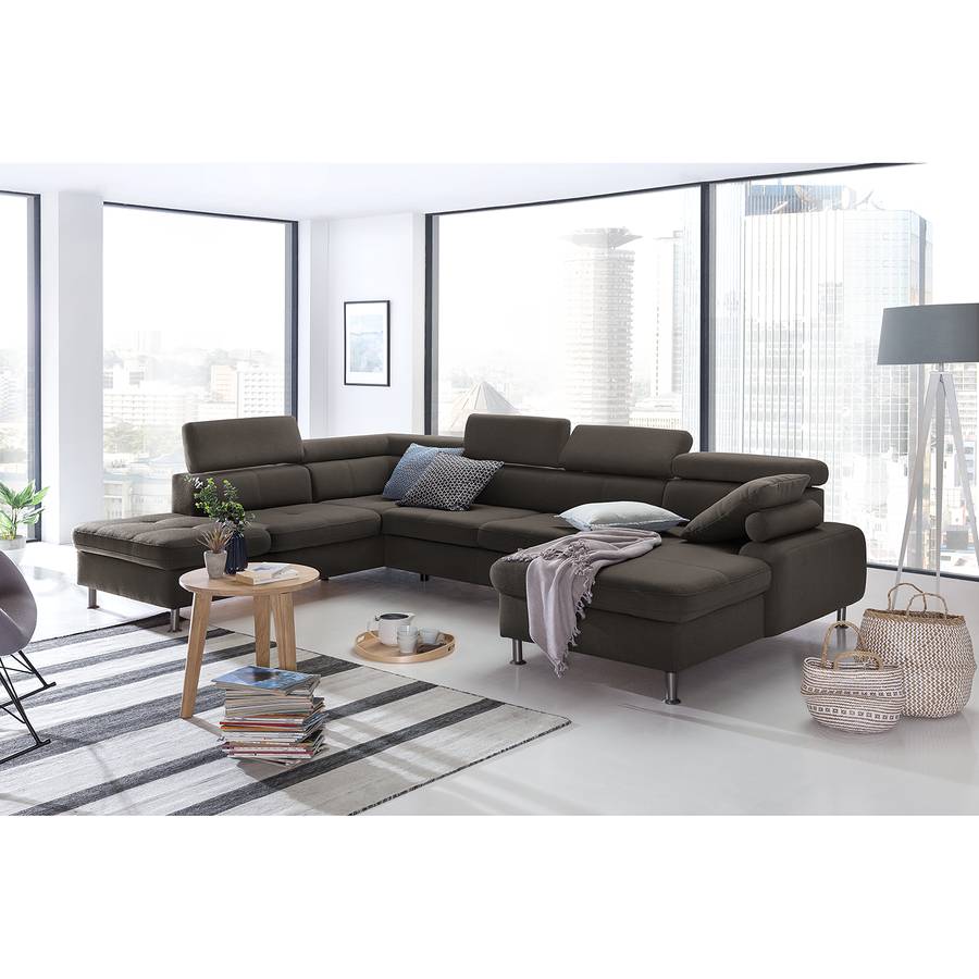 Schlaffunktion Wohnlandschaft BraunLongchair Links Davorstehend Rivas RechtsOttomane Ohne WD2EH9I