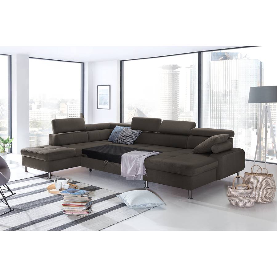 Schlaffunktion Wohnlandschaft BraunLongchair Links Davorstehend Rivas RechtsOttomane Ohne WD2EH9I