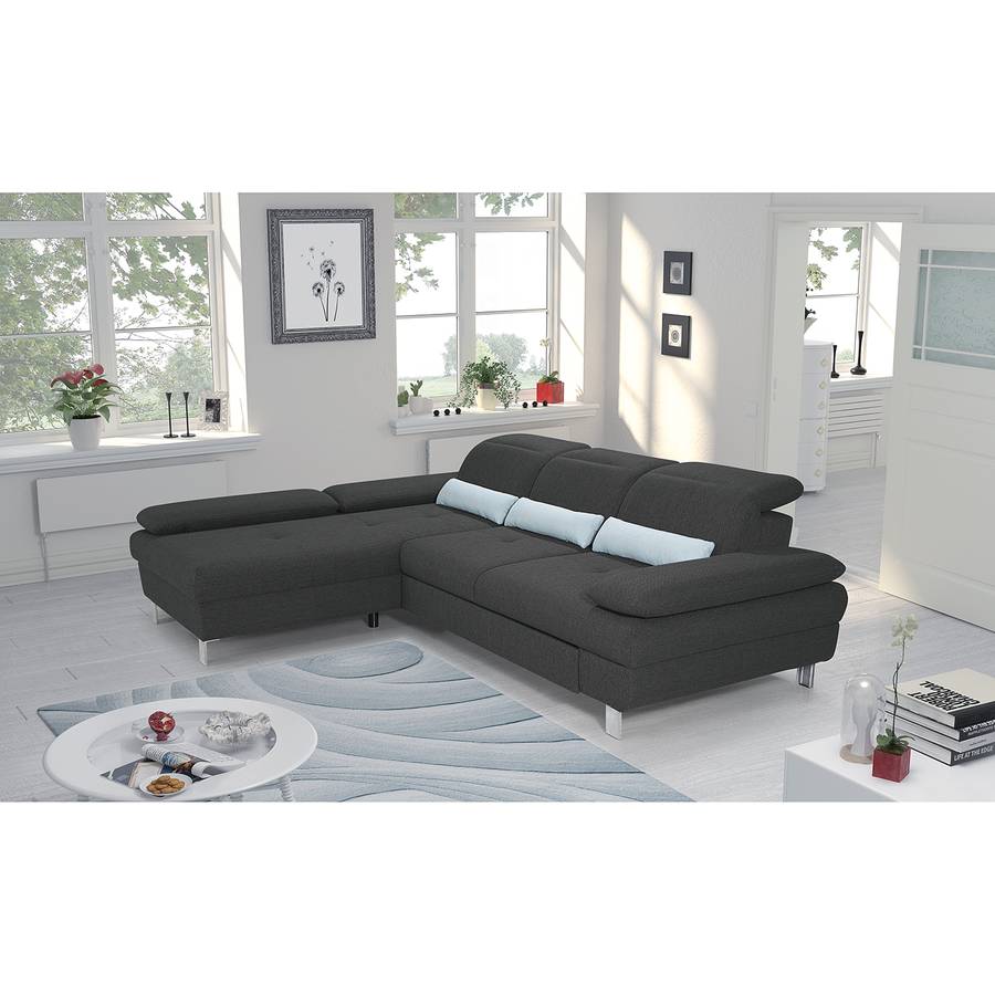 Ecksofa Links Granada DunkelgrauLongchair DunkelgrauLongchair Granada Ecksofa Davorstehend Fc1TlKJ3
