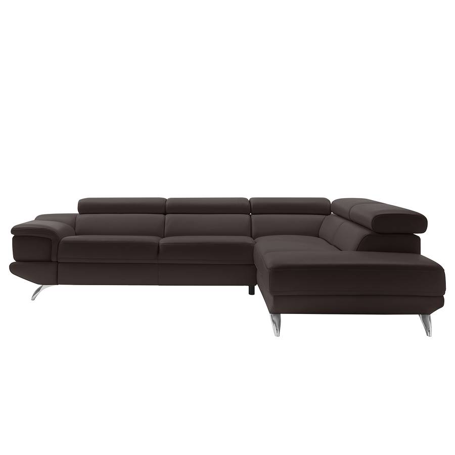 Rechts Ecksofa DunkelbraunOttomane Morelia Davorstehend Ohne Schlaffunktion Ii Aq43L5Rj