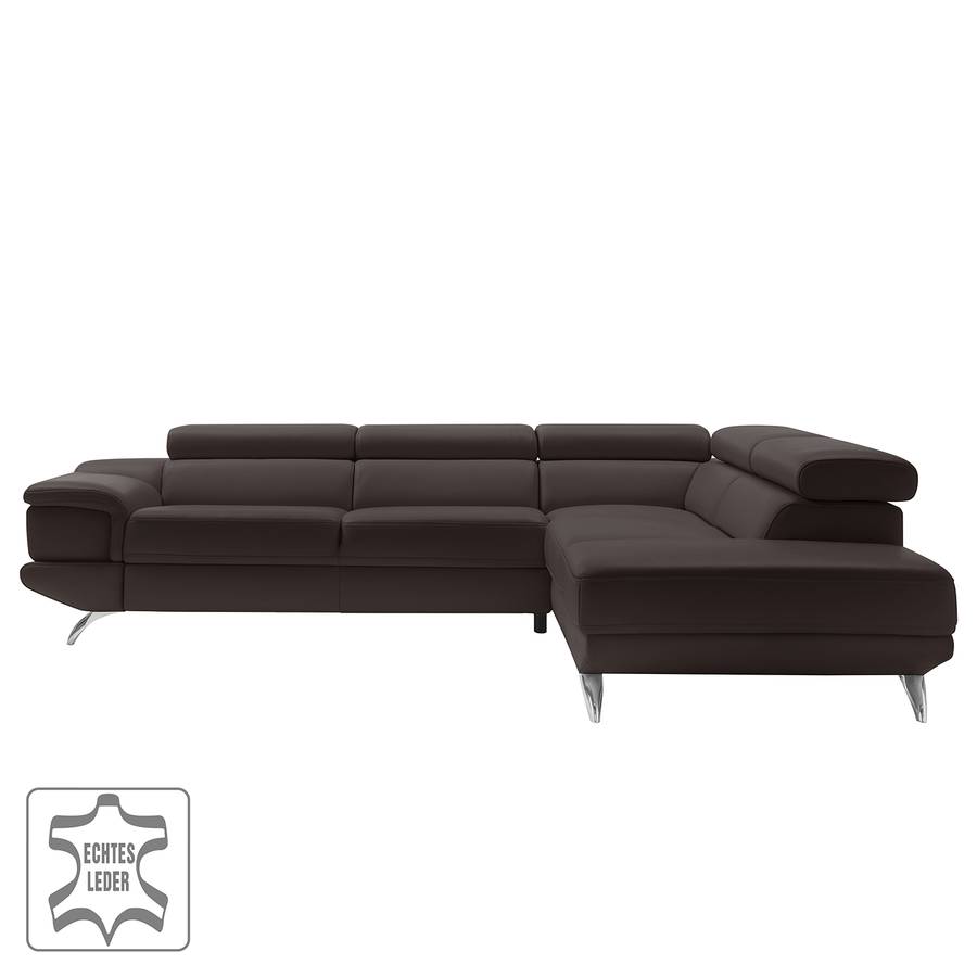 Rechts Ecksofa DunkelbraunOttomane Morelia Davorstehend Ohne Schlaffunktion Ii Aq43L5Rj