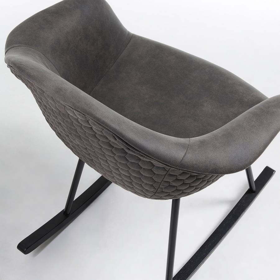 Rocking De Llot 2TissuMétalGraphiteNoir Chair Kevya ULSzqpGMV
