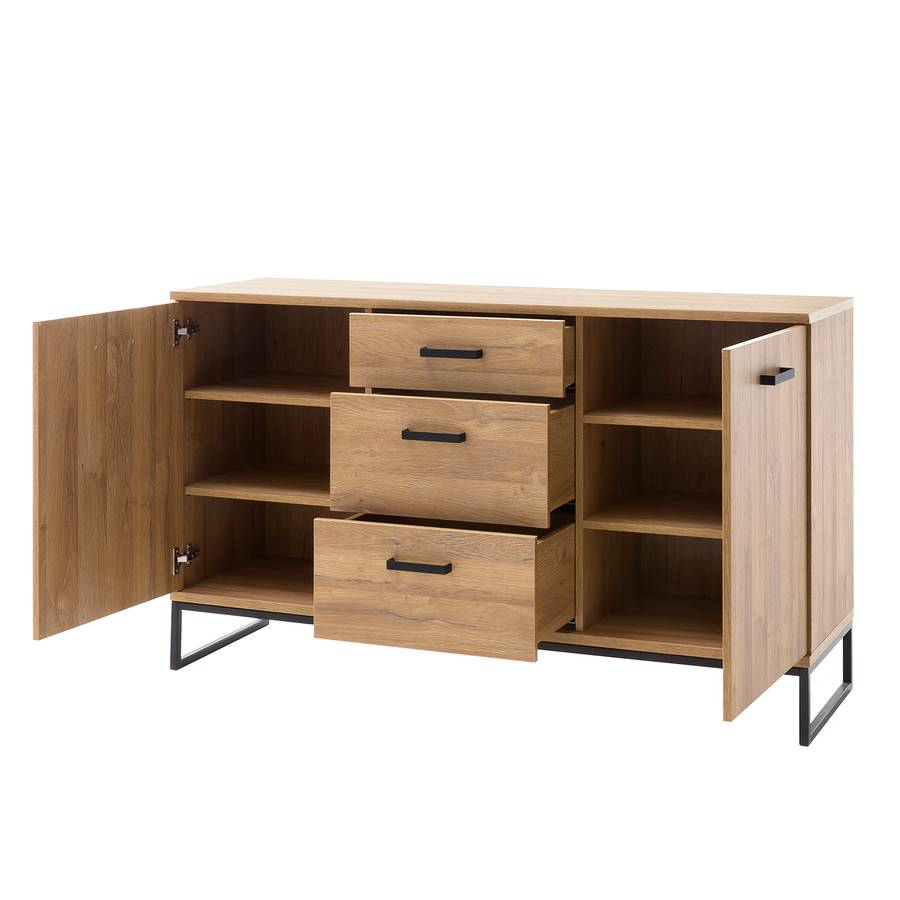 Imitation Chêne Commode GrandsonNoir Krokby Ii c1FJlK