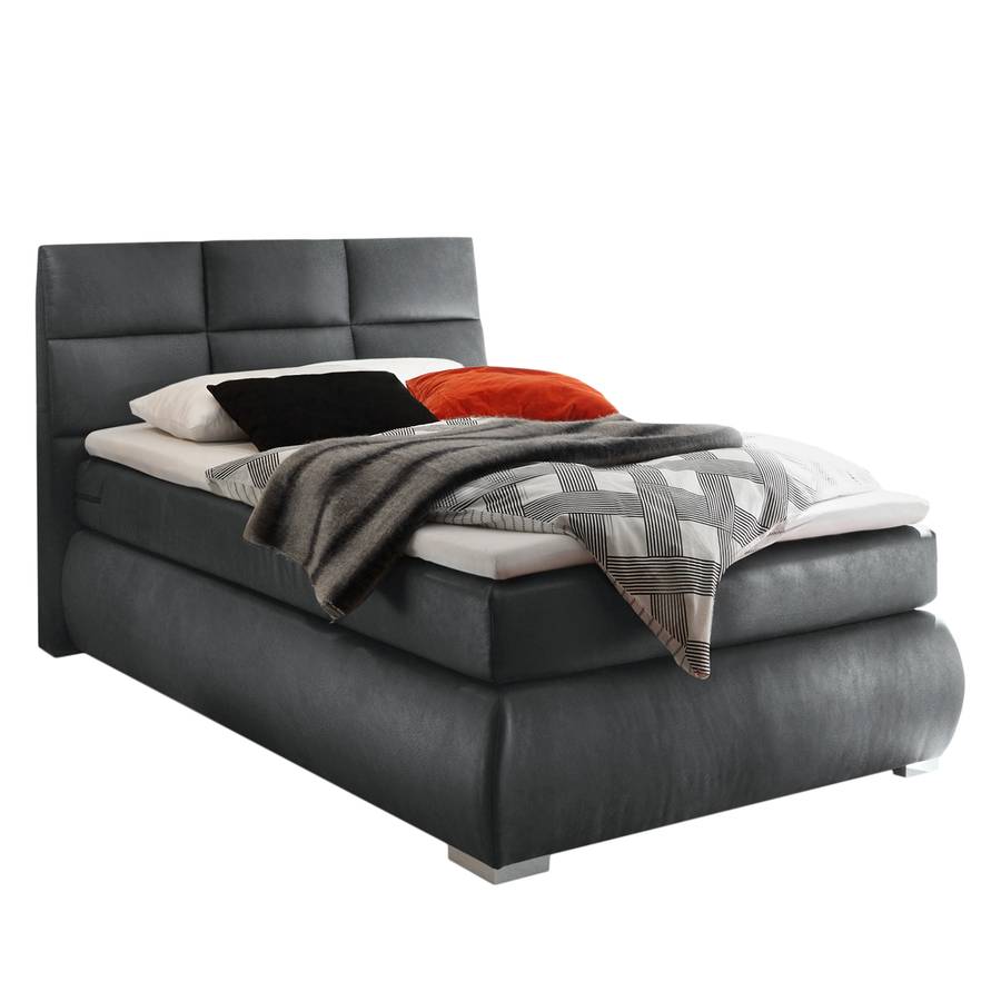 AntiklederoptikAnthrazit Boxspringbett Malm 120 X 200cm qMzVSpU