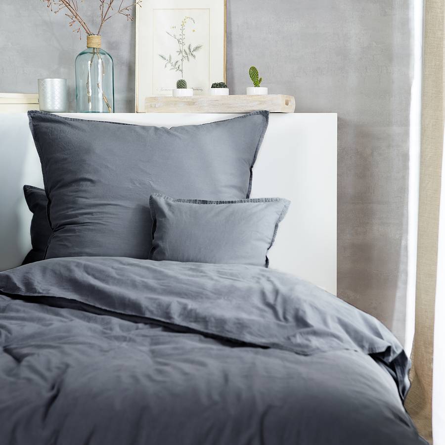 De Smood 220 Parure 155 X CmOreiller Lit CotonGris 80 Pure nwvmO0N8