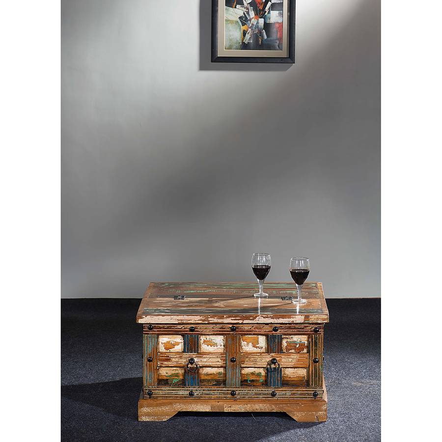 Dehli Table Teck Ii MassifMarronBeige Basse 8wk0PXnO