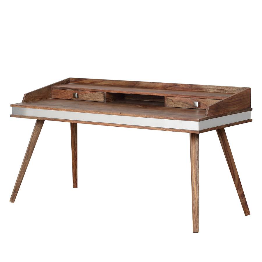 MassifAcier InoxydableArgenté Bureau Sheva MassifAcier Sheva Sheesham Sheesham Bureau Bureau Sheva InoxydableArgenté 6YgfvIb7y