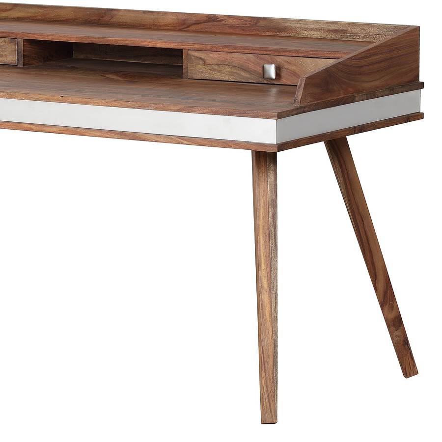 MassifAcier InoxydableArgenté Bureau Sheva MassifAcier Sheva Sheesham Sheesham Bureau Bureau Sheva InoxydableArgenté 6YgfvIb7y