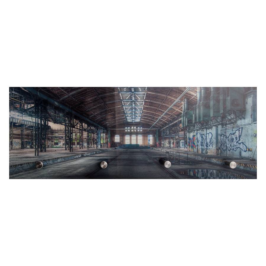 Warehouse VerreMétalAnthracite manteaux Mural Porte Argenté vNn0m8w