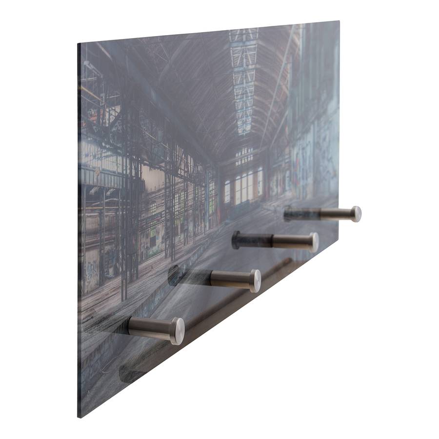 Warehouse VerreMétalAnthracite manteaux Mural Porte Argenté vNn0m8w