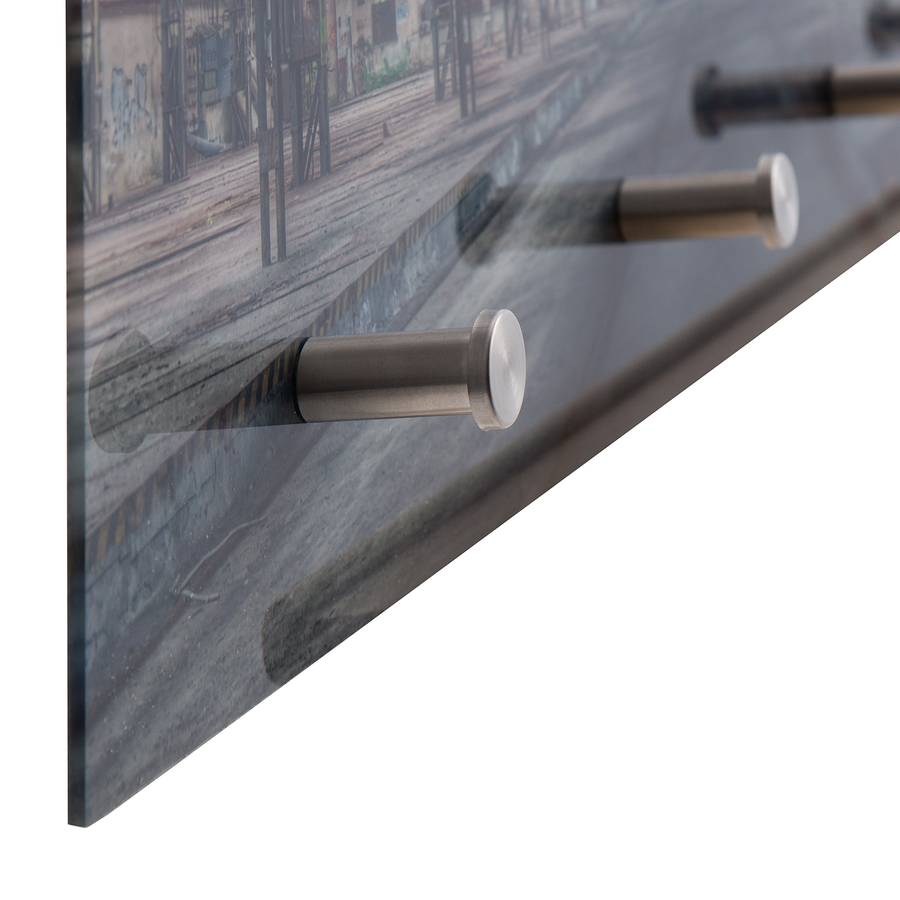 Warehouse VerreMétalAnthracite manteaux Mural Porte Argenté vNn0m8w