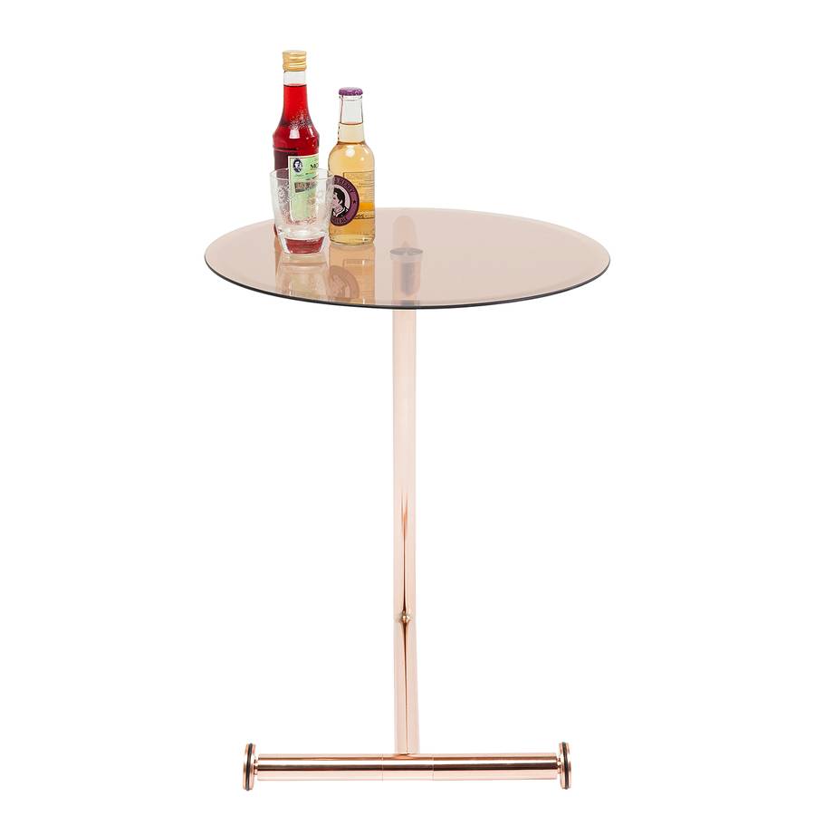 Living GlasStahlKupfer Beistelltisch Living GlasStahlKupfer Easy Beistelltisch Easy OXTZPkiu