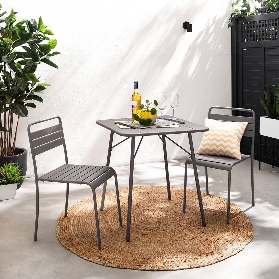 De 70 Jardin Cm Utah FerGris Table y0PNOvnm8w