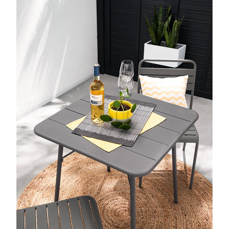 De 70 Jardin Cm Utah FerGris Table y0PNOvnm8w