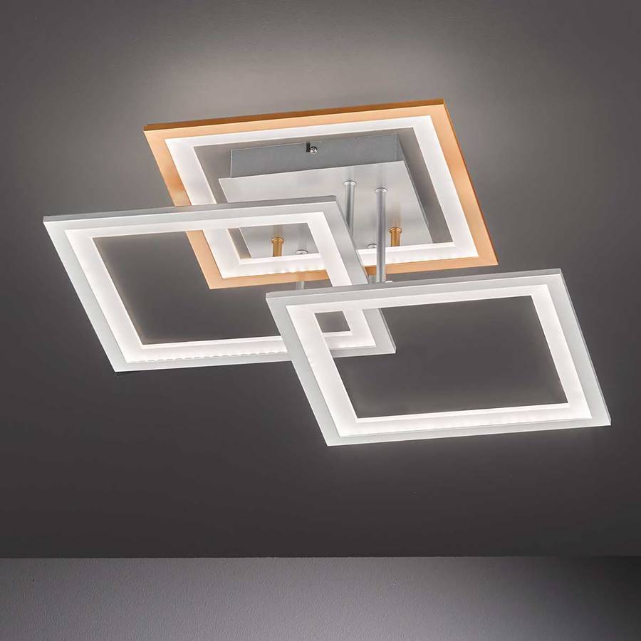 flammig 50 Led Cm Modesto AcrylglasAluminium3 Weiß deckenleuchte FuTc51JlK3