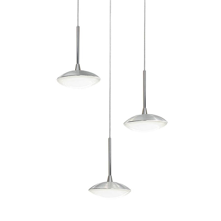 Aluminium3 pendelleuchte flammig Hale Led WeißSilber j3L5Aq4R