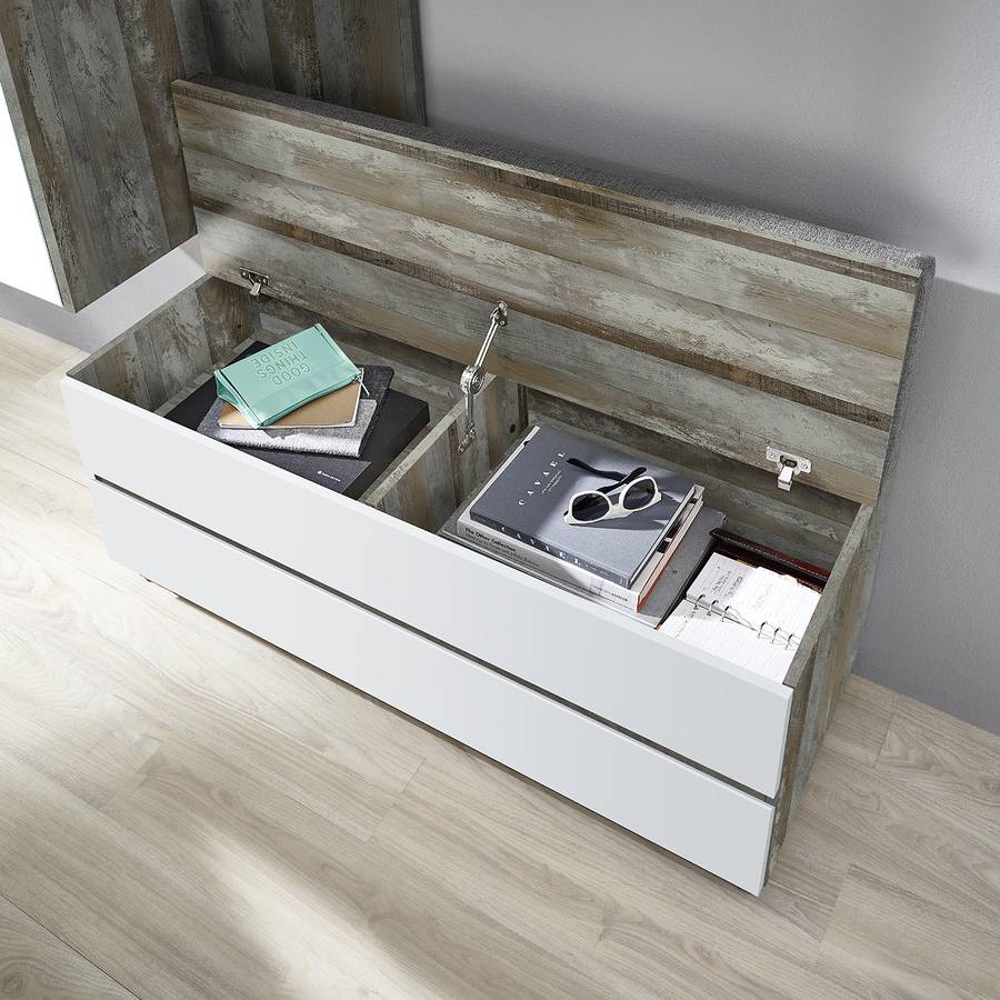 WeißDriftwood Dekor Sion2 teiligInklSitzkissenWebstoff Sion2 Garderobenset teiligInklSitzkissenWebstoff Dekor Garderobenset WeißDriftwood F1lcTKJ