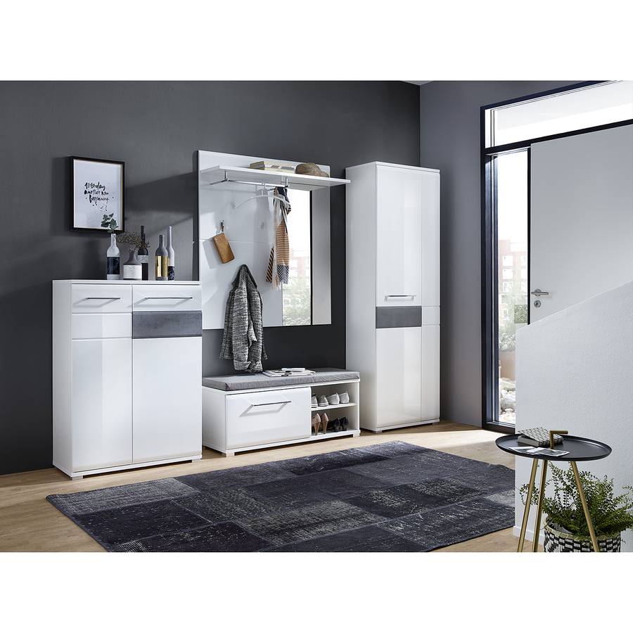 Schuhschrank WeißBeton Dekor Hochglanz Schuhschrank Matiko Schuhschrank WeißBeton Matiko Hochglanz Dekor Matiko Hochglanz wnN8OXZk0P