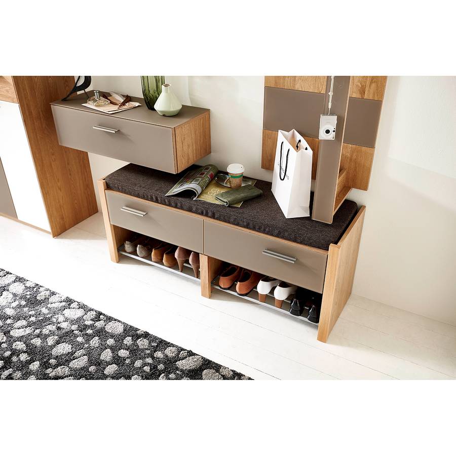 Dekor Garderobenbank GlasTaupeWildeiche Dekor Garderobenbank Carpeneta GlasTaupeWildeiche Garderobenbank Dekor Carpeneta Carpeneta GlasTaupeWildeiche Garderobenbank Carpeneta BCerxdoW