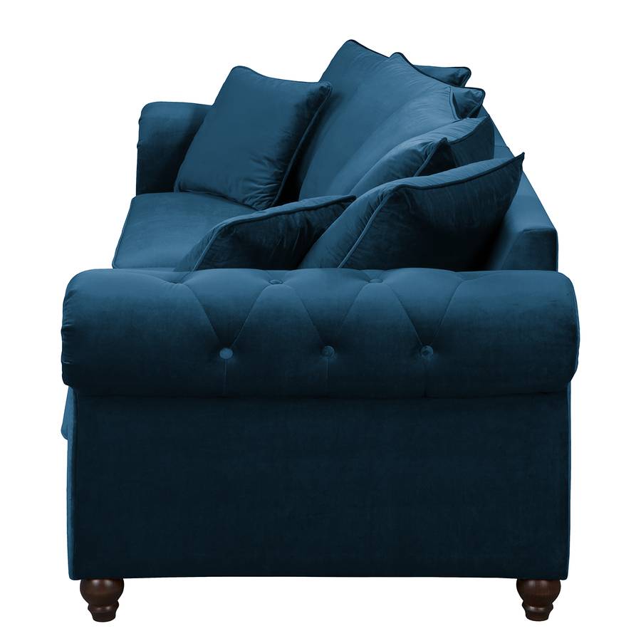Canapé pieds Bleu Grand Solita Repose VeloursSans Foncé KT3lJ5ucF1