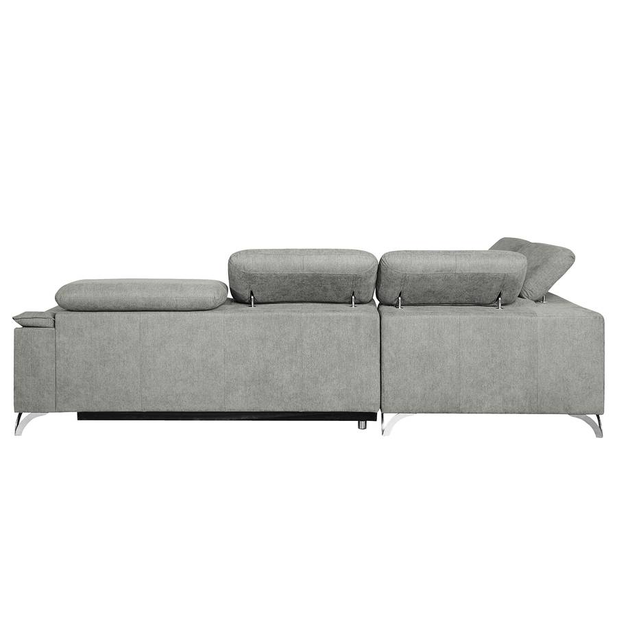 Ecksofa Astoria Ottomane Davorstehend Links WebstoffGrau v80mwONyn