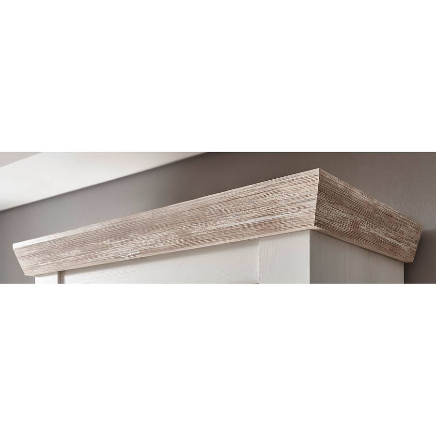 Lewk teiligPinie Dekor Wohnwand Iii4 Weiß RL453Aj