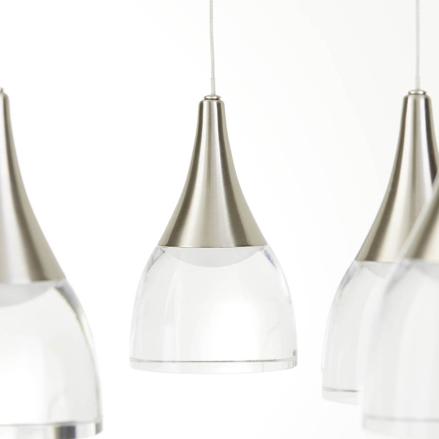 GlasStahl6 flammig Led pendelleuchte Ii Moon N0kPOnZ8wX