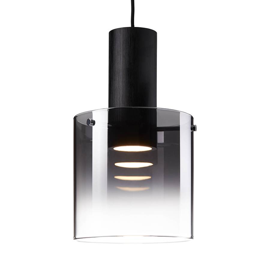 GlasStahl1 Schwarz Led pendelleuchte flammig Beth I ZiOPukXT